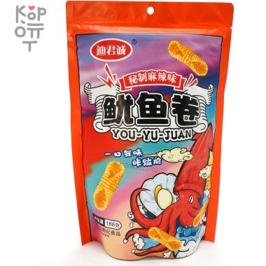 Чипсы Xingyu кукурузные "Хитрый гигантский кальмар" с секретным пряным вкусом, 188гр. &mdash; Корейские товары для всей семьи(КорОпт)