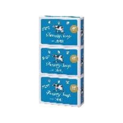 COW Beauty Soap Blue Box — молочное туалетное мыло с ароматом свежести, 130 грамм × 3 штуки