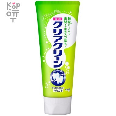 KAO Clear Clean - Лечебно-профилактическая зубная паста с микрогранулами (Мятный вкус) &mdash; Корейские товары для всей семьи(КорОпт)