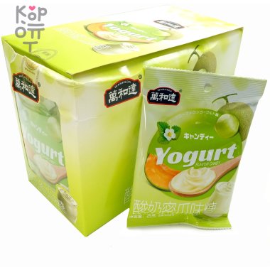 Леденцовая карамель Wanheda со вкусом Дыни и Йогурта — Корейские товары для всей семьи(КорОпт)