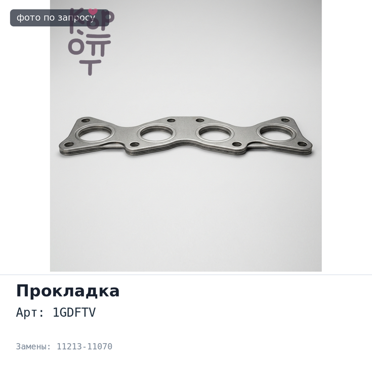 Прокладка клапанной крышки 1GDFTV 11213-11070 для TOYOTA