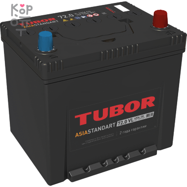Аккумулятор TUBOR ASIA STANDART 6СТ-72.1 VL B01, 72A, D26 ( R ) — Корейские товары для всей семьи(КорОпт)