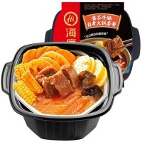 Саморазогревающаяся лапша Haidilao со вкусом говядины в томатом соусом, 365гр.