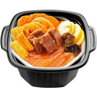 Саморазогревающаяся лапша Haidilao со вкусом говядины в томатом соусом, 365гр.