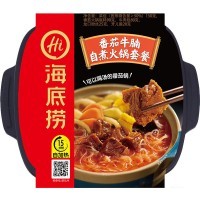 Саморазогревающаяся лапша Haidilao со вкусом говядины в томатом соусом, 365гр.