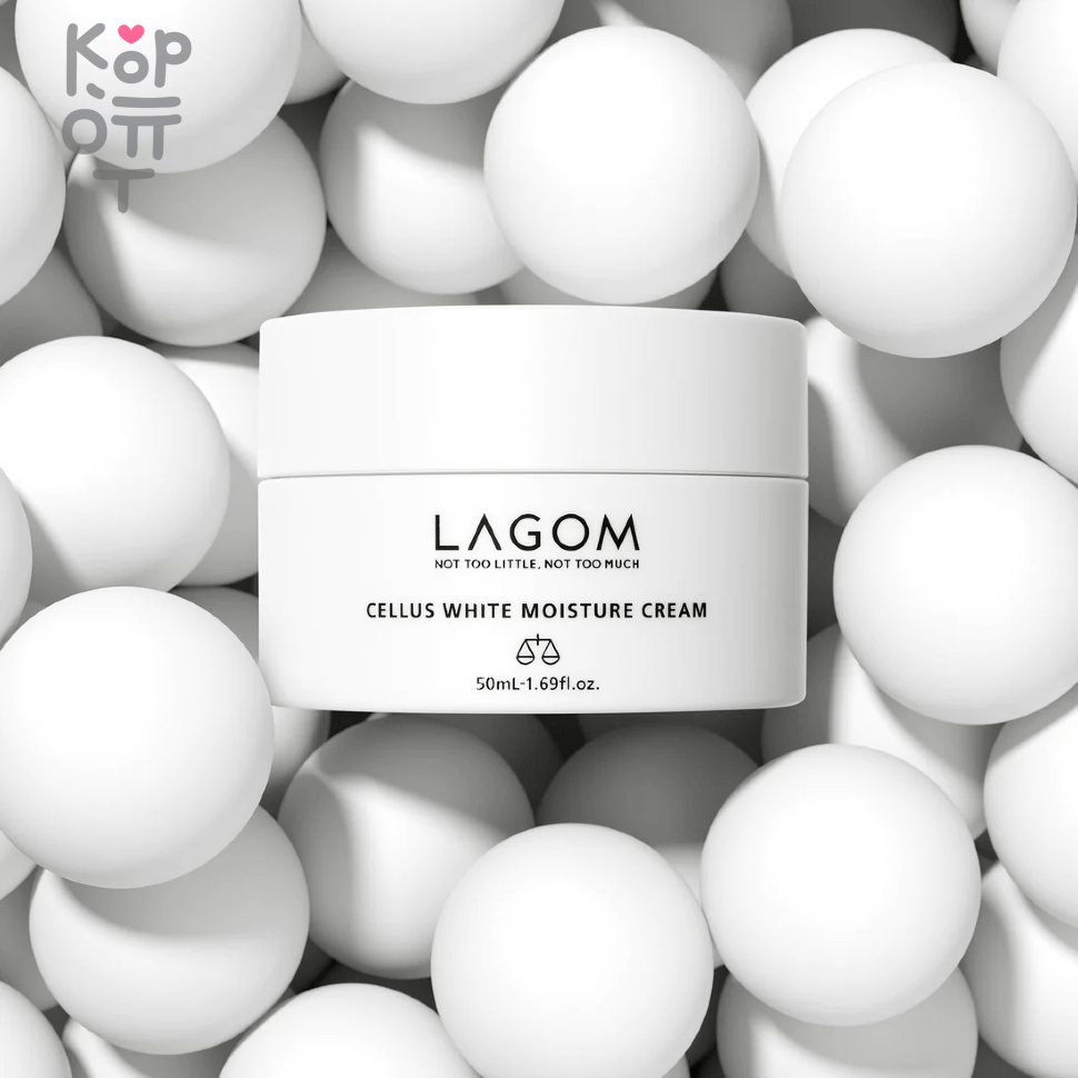 Lagom Cellus White Moisture Cream - Увлажняющий крем для выравнивания тона  по цене 1 918 руб. в интернет магазине Корейские товары для всей  семьи(КорОпт)