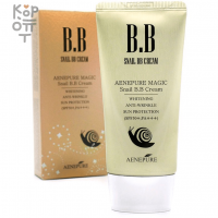 Aenepure Magic Snail BB Cream SPF50+  - ВВ крем омолаживающий с улиточным муцином SPF 50+/PA+++ 50 мл.