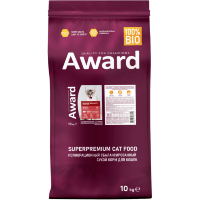 AWARD Indoor Big cats Сухой корм для взрослых домашних кошек крупных пород с Говядиной и Курицей с добавлением Брокколи и Юкки Шидигера.