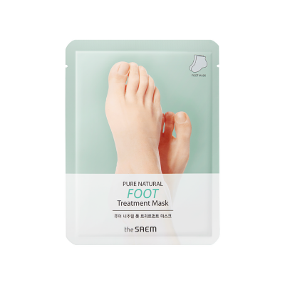 The Saem Pure Natural Foot Treatment Mask — Увлажняющая и питательная маска-носочки для ног, 8 граммов × 2