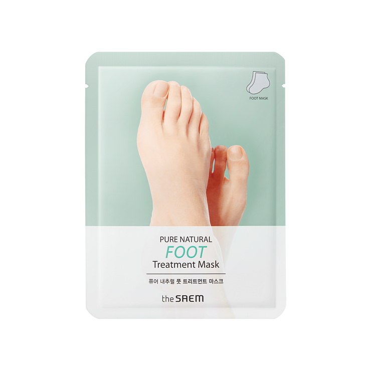 The Saem Pure Natural Foot Treatment Mask — Увлажняющая и питательная маска-носочки для ног, 8 граммов × 2
