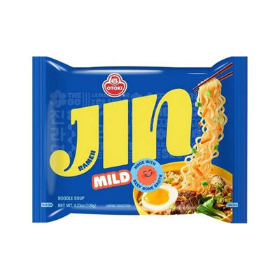 Ottogi Jin Ramen (Mild) - Лапша со вкусом грибов 120 г