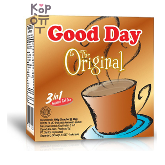GOOD DAY — Кофе растворимый 3в1 Оригинал 20 г × 24 шт., коробка 12 шт.