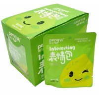 Кислая леденцовая карамель сэндвич PengYi Интересные смайлики со вкусом Лайма