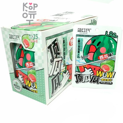 Кислая карамель Blue and Red Attention Sour Candy со вкусом Арбуза