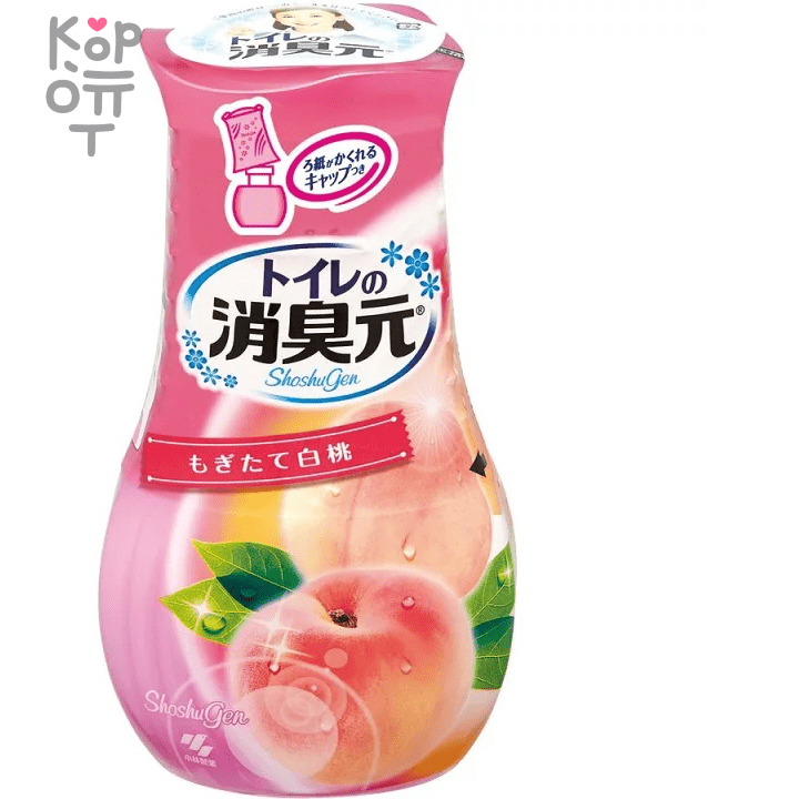 KOBAYASHI Oheyano Shoshugen - Жидкий дезодорант для комнаты с ароматом Персика 400мл. , купить с доставкой на дом фото 1 — Корейские товары для всей семьи(КорОпт)