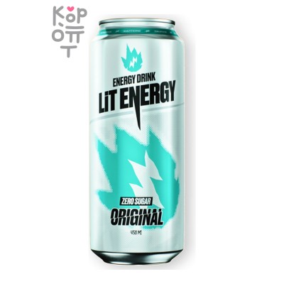 Напиток энергетический б/а Lit Energy Original zero 450 мл. 1*12, шт