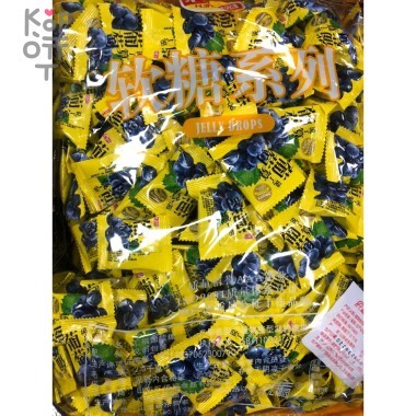 Конфеты Jelly Drops со вкусом Черники, 2,5кг  — Корейские товары для всей семьи(КорОпт)