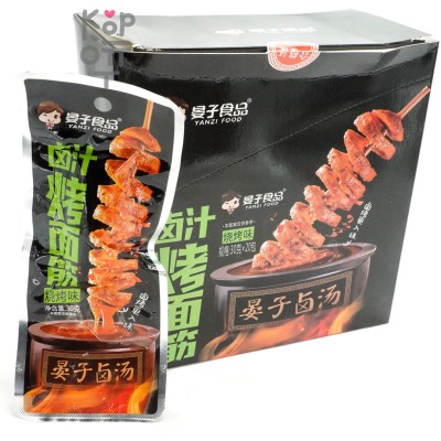 Снек Yanzi Food Запеченные Шашлычки на шпажке, со вкусом барбекю, 30гр.