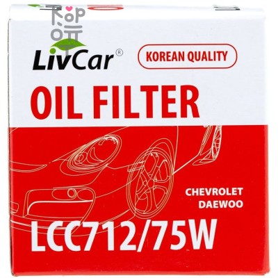 LIVCAR Oil Filter LCC712/75W - Масляный фильтр для CHEVROLET, DAEWOO 