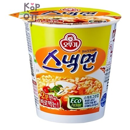 Ottogi Snack Ramen - Лапша со вкусом говядины, 62 г