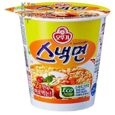 Ottogi Snack Ramen Лапша со вкусом говядины 62гр.