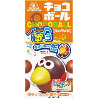 Morinaga Chocoball Caramel - Карамель в шоколадной глазури 28гр.