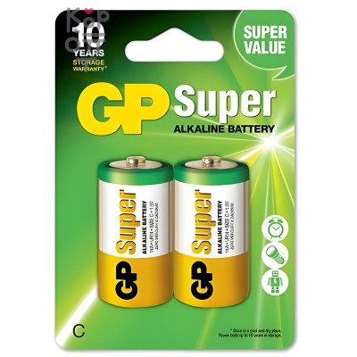 GP Super Alkaline 14A-CR2 - Щелочная батарейка, размер C, 2 шт