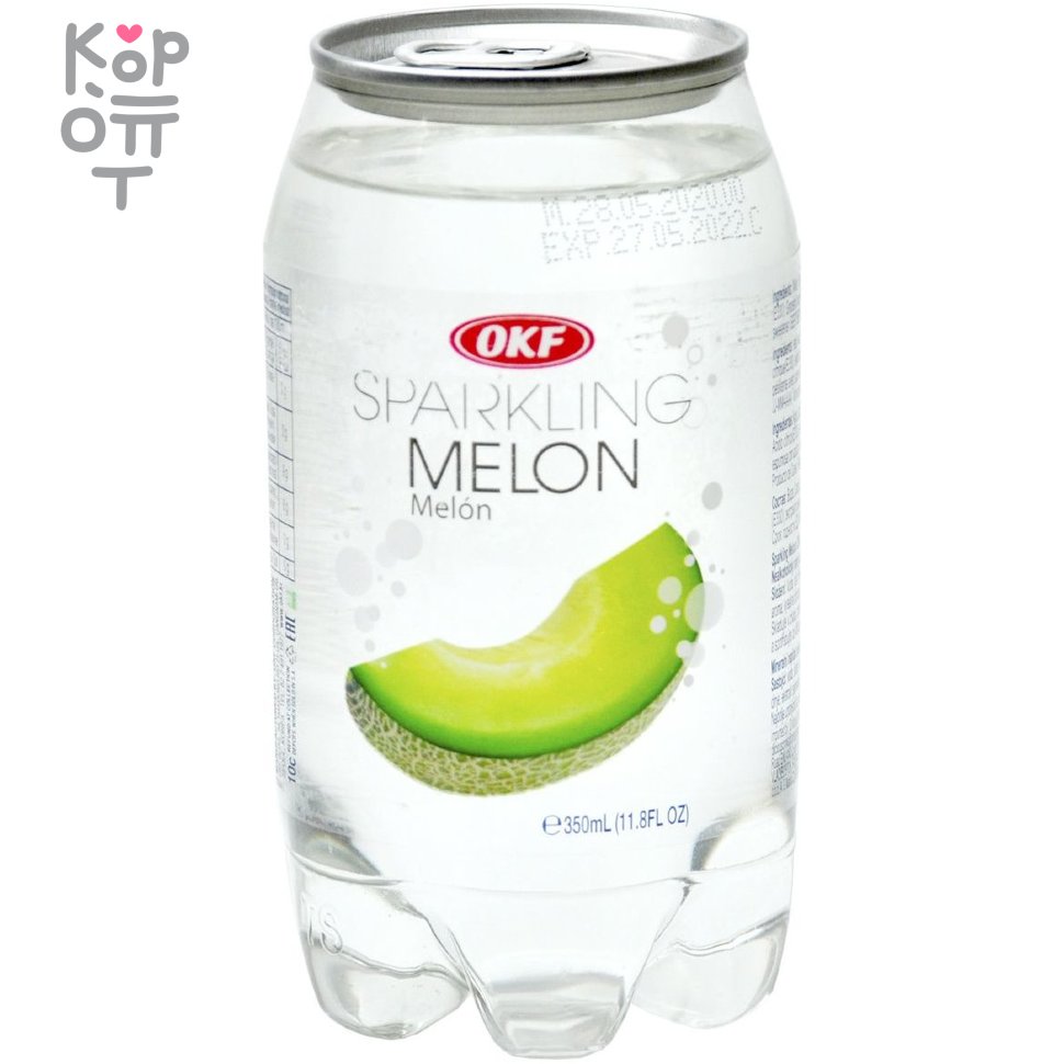 OKF Sparkling Melon - Газированный напиток Дыня 350мл., 24 банки в коробке  по цене 2 168 руб. в интернет магазине Корейские товары для всей  семьи(КорОпт)