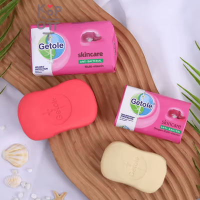 Getole Antibacterial Multi-Vitamin Soap  - Мыло туалетное с антибактериальным эффектом, аромат Роз 200гр. 