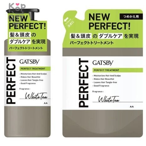Mandom Gatsby Perfect Hair Scalp Treatment White Tea - Кондиционер для волос с ароматом белого чая