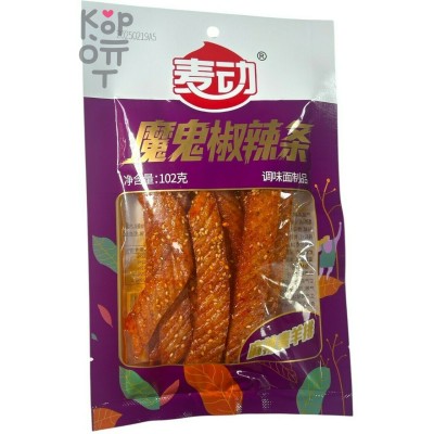 Снэк Maidong Foods Вегетарианский, Чили клуб - Дьявольский перец 102гр., нарезка