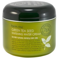 Farm Stay Green Tea Seed Whitening Water Cream - Увлажняющий крем с экстрактом зеленого чая 76% 100гр.