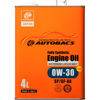 AUTOBACS Fully Synthetic ENGINE OIL FS 0W30 SP/GF-6A PAO - Синтетическое энергосберегающее моторное масло
