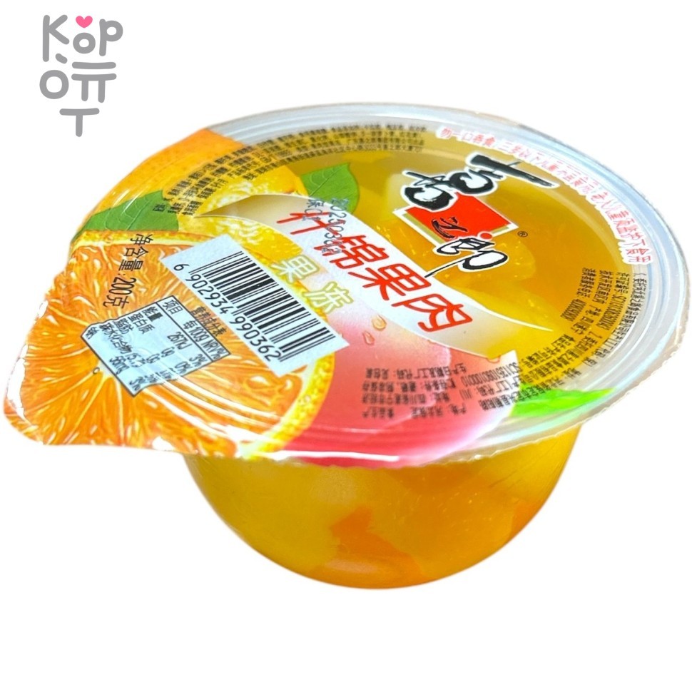 Ассорти из Желейного пудинга с кусочками фруктов Hebei Xizhilang, 200гр., купить с доставкой на дом фото 1 — Корейские товары для всей семьи(КорОпт)