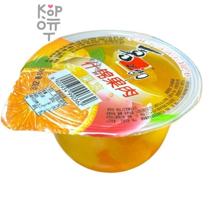 Ассорти из Желейного пудинга с кусочками фруктов Hebei Xizhilang, 200гр.