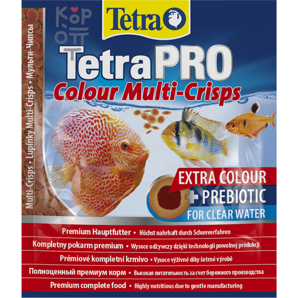 TetraPro Color Crisps корм-чипсы для улучшения окраса всех декоративных рыб 12гр. (sachet)