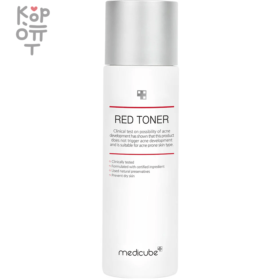 Medicube Red Toner 2.0 Plus - Гипоаллергенный тонер для лица с экстрактом Чайного Дерева 200мл., купить с доставкой на дом фото 1 &mdash; Корейские товары для всей семьи(КорОпт)