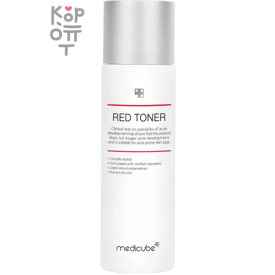 Medicube Red Toner 2.0 Plus - Гипоаллергенный тонер для лица с экстрактом Чайного Дерева 200мл.