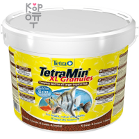 TetraMin XL корм для всех видов рыб крупные хлопья 10 л (ведро)