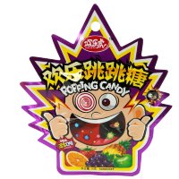 Конфеты Huan Le Hu Poping Candy Mix Flavor "Танец колы" Шипучка - взрывашка с фруктовыми вкусами, на ленте