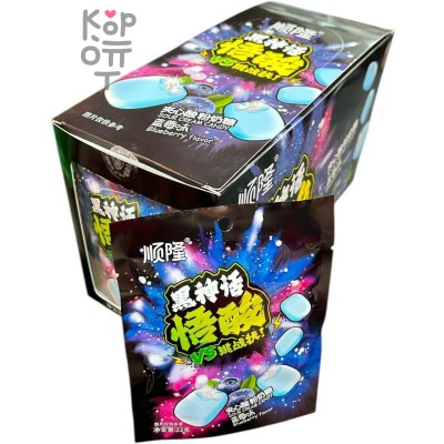Кислая карамель Wusuan Sour Sandwich Candy - Тьма приняла вызов, кислятина со вкусом Черники