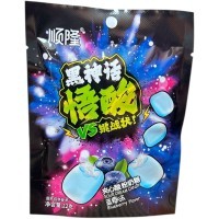 Кислая карамель Wusuan Sour Sandwich Candy - Тьма приняла вызов, кислятина со вкусом Черники