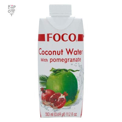 FOCO — Кокосовая вода с соком граната, 330 мл