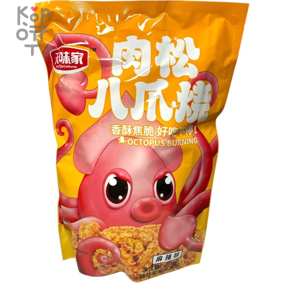 Чипсы в Гигантской упаковке DauTasteHome со вкусом барбекю с Осьминогом и сычуаньскими пряностями, 270гр., купить с доставкой на дом фото 1 — Корейские товары для всей семьи(КорОпт)