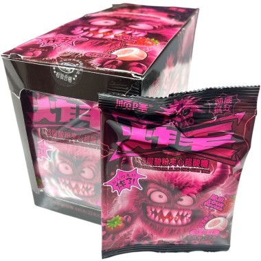 Кислая карамель ZhaMao Acid Sour Candy - кислота со вкусом Клубники &mdash; Корейские товары для всей семьи(КорОпт)