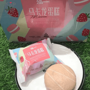 Печенье Чоко Пай Макарун со вкусом клубники Hongyi, (20шт.*25гр.) 500гр. &mdash; Корейские товары для всей семьи(КорОпт)