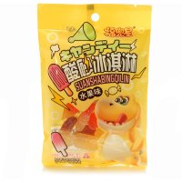 Мармелад SuanShaKongLong Желтый крокодильчик, сахарное мороженное с фруктовым вкусом