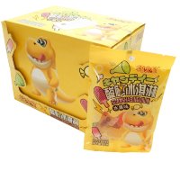Мармелад SuanShaKongLong Желтый крокодильчик, сахарное мороженное с фруктовым вкусом