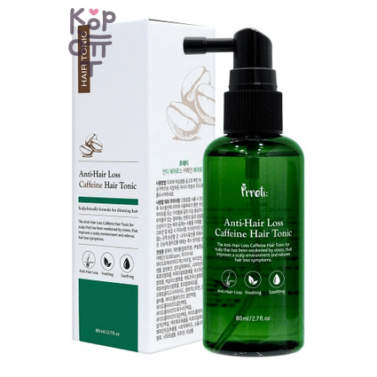 Prreti Anti-Hair Loss Caffeine Hair Tonic - Тоник для волос с Кофеином против выпадения волос 80 мл