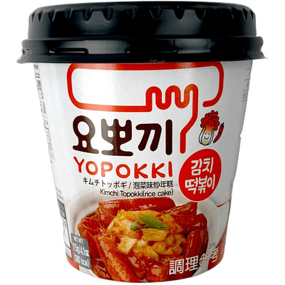 Yopokki Cup Topokki Carbonara - Рисовые клецки с соусом карбонара, 120 г